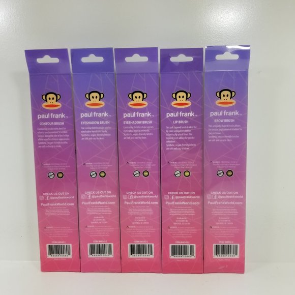 Paul Frank makeup Brush set of 5 - Picture 9 of 10